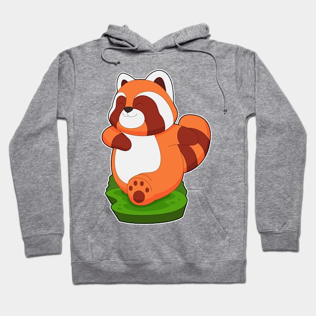 Red Panda Runner Running Sports Hoodie by Markus Schnabel